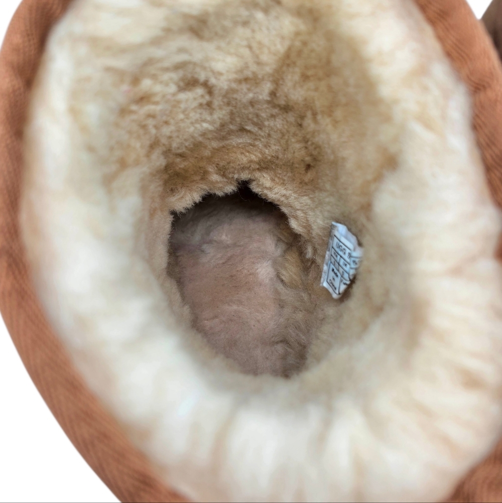 UGG Australia Classic Short Chestnut Tan Sheepskin Shearling Lined Pull-On Boots - Picture 5 of 13